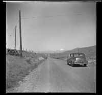 Mount Hood standing in the distance, Wasco County vicinity, 1942