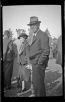 Man at the Iowa Picnic in Lincoln Park, Los Angeles, 1939