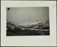 Panorama of the Alaskan terrain near Fort Mears (photo, recto), Dutch Harbor, 1942