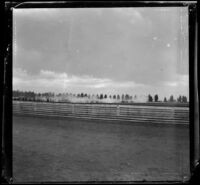 Military troops in Exposition (Agricultural) Park, Los Angeles, 1898