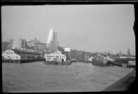 Seattle, viewed from a ship leaving the harbor, Seattle, 1946