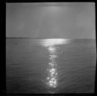 Ocean sunset looking towards land, Newport Beach, 1899