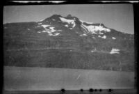 Snow-covered mountains viewed from Passage Canal, Whittier vicinity, 1946