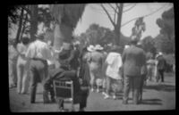 Attendees of the Iowa Picnic in Bixby Park, Long Beach, 1938