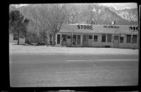 Store at Olancha, viewed from the road, Olancha, 1947