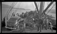 View looking towards the bow of the ship, Inside Passage, 1946