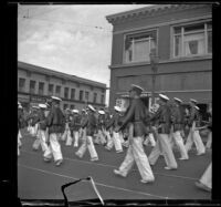 Glendale YMCA Marching Band in the Armistice Day Parade, Glendale, 1936