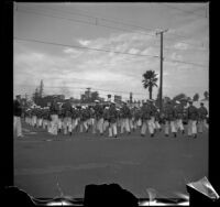 Glendale YMCA Marching Band in the Armistice Day Parade, Glendale, 1936