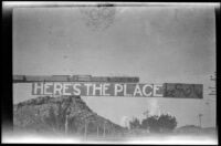 Beverage vendor sign along the road, Nevada, 1923