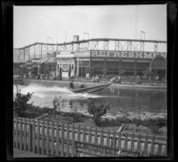 Shoot the chutes ride and Scenic Railway roller coaster, San Francisco, 1900