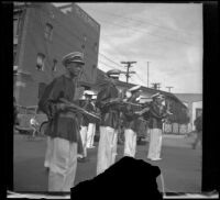 Glendale YMCA Marching Band in the Armistice Day Parade, Glendale, 1936