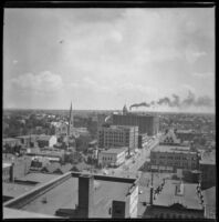 View of Denver from the Colorado State Capitol building, Denver, 1900