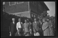 West family poses at 2223 Griffin Avenue, Los Angeles, 1934