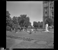 Salt Lake Temple and Mormon Tabernacle, viewed from the southeast, Salt Lake City, 1942