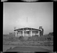 Clubhouse for the Bluebill Club (formerly McAleer Club) as viewed from the road, Orange County, 1937