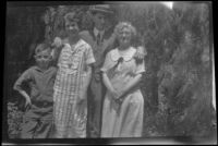 H. H. West, Jr., Mertie West and Wes and Zetta Witherby pose for a photograph, Los Angeles, 1925