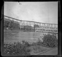 Shoot the chutes ride and Scenic Railway roller coaster, San Francisco, 1900