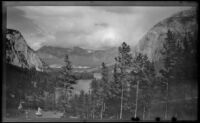 Bow River Valley, viewed from a roof at the Banff Springs Hotel, Banff, 1947