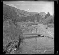 Stream flowing near Silver Lake, June Lake vicinity, 1914