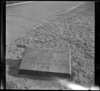 Historical marker at Bunker Hill, Boston, 1914