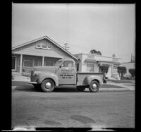 H. H. West Company truck, parked along North Ridgewood Place, Los Angeles, 1947