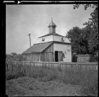 Barn on the West family's former property, Red Oak, 1900