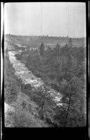 Truckee River, viewed from above, Truckee River, Truckee vicinity, 1917