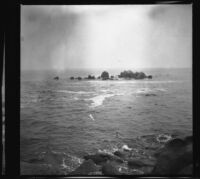 View of the rocks and ocean from the 17-Mile Drive, Monterey, about 1898