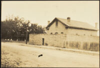 Photographic print of the Yreka jail, viewed from the opposite side of the street, Yreka, 1898