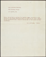 Letter from Pastor R. E. Mortensen to H. H. West, 1955