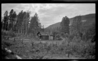 Old house standing along the side of the Canadian Pacific Railway, British Columbia vicinity, 1947