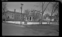 Old Crandall or Gleason property next to the Methodist Church, viewed from the southwest, Red Oak, 1946