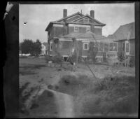 Backyard of the West's house at 240 South Griffin Avenue, Los Angeles, 1897