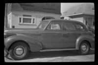 Buick car parked at the curb in front of H. H. West's house, Los Angeles, 1942