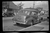 H. H. West's 1939 Buick Model 41 parked along North Workman Street, Los Angeles, 1942