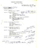 Coordinating Committee Meeting Agenda - November 18, 1982