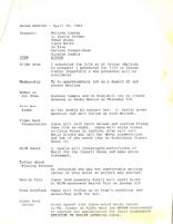 Coordinating Committee Meeting Minutes - April 29, 1982