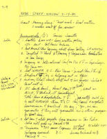 National Staff Meeting Minutes - February 17, 1980