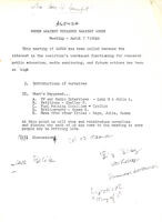 National Meeting Agenda - April 7, 1977