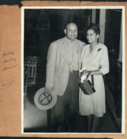 Halley Harding and an unidentified woman, Los Angeles, 1940s — Calisphere