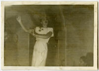 Unidentified woman singing, Los Angeles, 1940s?