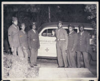 Ethel (Sissle) Gordon recruiting for the army, Los Angeles, 1940s