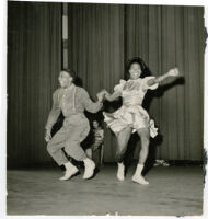 Esvan Mosby dancing with female partner, Los Angeles, 1940s