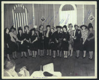 Group of well-dressed women, Los Angeles, 1940s