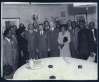 Thomas Dewey and Earl Warren campaigning in Los Angeles, circa 1948