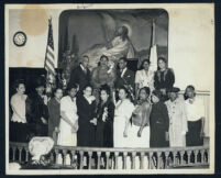 Rev. Samuel M. Beane at the Hamilton M. E. Church, Los Angeles, circa 1940-1945