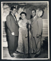 Charlotta Bass with two associates, Los Angeles, 1940s