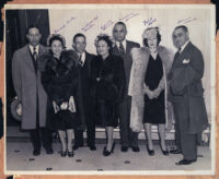 Mabel and Mitchell Miles, Edythe and Norman O. Houston, Josie Pryce, and Horace Clark, Los Angeles, 1940s