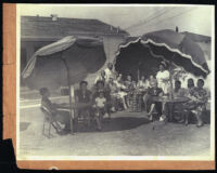 Garden party at Cassie's house, Los Angeles, 1940s