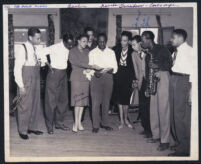 Dancers and musicians, Los Angeles, 1940s